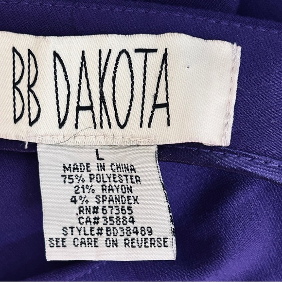 BB DAKOTA - M - Purple Cap Sleeve Sheath Dress - Picture 6 of 7